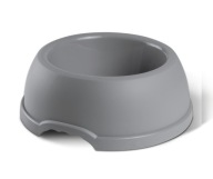 Plastová miska pre psov a mačky XS, 0,25L, šedá, priem 15 cm,