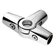 TROJRAMENNÝ KONEKTOR R44 RÚRA FI25mm KONEKTOR S-T KONEKTOR MAT ČIERNA AMIX.