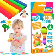 Plastelína Play Dough 6 farieb Neónová kreatívna súprava na tvorbu modelov