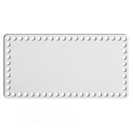 biely základný košík dno 16x31cm HDF obdĺžnik