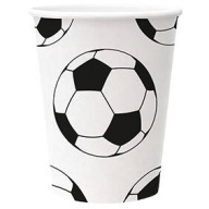 FUTBALOVÝ PAPIEROVÝ POHÁR 250 ML 8 KS FUTBAL ŠPORT