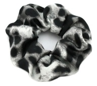 FROTKA gumička do vlasov WRAPPER LEOPHER SILK BLACK