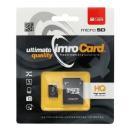 IMRO microSD 2GB pamäťová karta s SD adaptérom