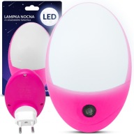 LED NOČNÁ LAMPA PRE KONTAKT + SNÍMAČ SÚMRAK
