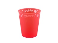 Opakovane použiteľný červený pohár 250 ml 1 ks