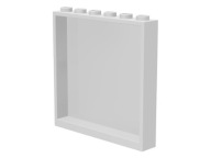 LEGO 59349 NÁSTENNÝ SKLENENÝ PANEL 1x6x5 biely NOVINKA (6g)