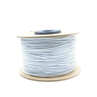 Guľatý klobúk elastický, 1,3 mm, biely