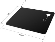 Čierna podložka MaxiMat vyrobená na mieru 1,7 mm