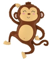 Fóliový balónik Monkey Animals Safari Zoo 60 cm