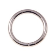 KOVOVÝ Prsteň 20 mm STRIEBORNÝ
