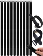 VELCRO BAND ORGANIZÁTOR KÁBLOV priechodka OČKA SILNÁ PÁSKA 40 CM 2CM 10 KS