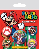 Sada 5ks Super Mario špendlíkov na oblečenie