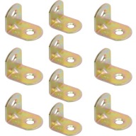 10x UHOLNÍK NÁBYTKU, SPOJKA NÁBYTKOVEJ DOSKY, KOVOVÝ DRŽÁK 20mmx20mm