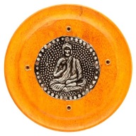 Okrúhly popolník na kadidlo Buddha