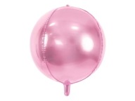 Guľový fóliový balón, pre hélium, 50 cm, ružový