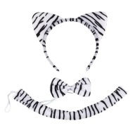 ČELENKA NA CHVOST, MOTÝĽ, DÁMSKY OUTFIT ZEBRA