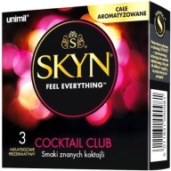 3 ochutené kondómy - Unimil Skyn ​​​​Cocktail Club