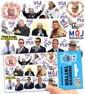 UMÝVAJÚCE DOČASNÉ TETOVANIE KACZYŃSKI PIS MY HERO DUDA ORIGINÁLNE VZORKY