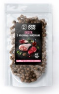 John Dog VZORKA Morčacie a hovädzie mäso 120g pre malé psy