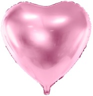 Ružové srdce fóliový balón 61 cm Valentín
