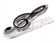 Hudobný klip Treble Clef Black CLIP