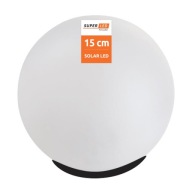 Záhradná lampa LED solárna guľa 15 cm, pozemná SuperLED