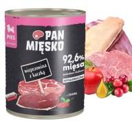 PAN MEAT Krmivo pre šteňatá Bravčová kačica 800g