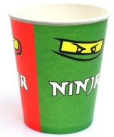 Ninja papierové poháre 6 kusov Narodeniny 1.-9