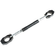 Čierna hliníková vzpera riadidiel pre 22mm riadidlá Racing Force