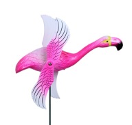 Flamingo PIN WHEEL Ornament Figúrka Hammered Bird