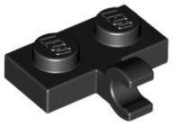 LEGO 11476 65458 HÁK 1x2 čierny NOVINKA (1g)