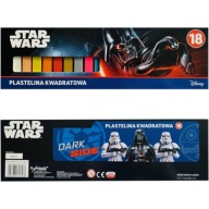 Štvorcová PLASTICÍNOVÁ SADA 18 KUSOV STAR WARS