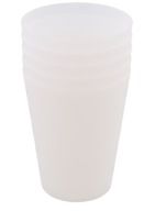 OPAKOVATEĽNÉ PLASTOVÉ POHÁRE 5 ks 300 ml