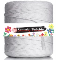MAKRÁMOVÁ STRUNKA, 100% PRÍRODNÁ, Krútená, EKO BAVLNA, 300m, 2mm