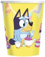 MODRÉ NARODENINOVÉ PAPIEROVÉ POHÁRKY PSI NARODENINY 8 ks