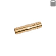Mosadzný káblový konektor, 2 strany, rovný, 6 mm