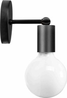 LAMPA NÁSTENNÁ LAMPA NÁSTENNÉ SVIETIDLO KOVOVÉ DEKORATÍVNE LOFT ČIERNA