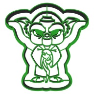 Starý starý vykrajovač na sušienky Yoda Star Wars