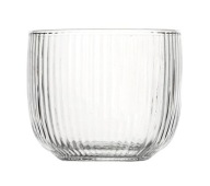 TEPLOTNE ODOLNÝ ryhovaný hrnček bez ucha JUSTINE GLASS na horúce 250 ml
