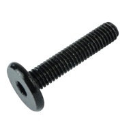Skrutka s miskou M6 x 30 mm, metrická skrutka na nábytok čiernej farby
