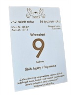 Svadobné oznámenie 10 cm x 15 cm Personalizácia Svadobné narodeniny Spoločenstvo Krst