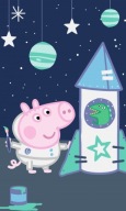 Osuška do škôlky 50x30 uterák PEPPA PIG GEORGE