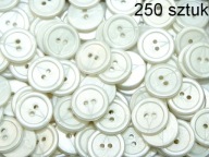 PLASTOVÉ GOMBÍKY 20 mm biela perleťová, balenie 250 ks.