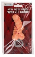 Kovový otvárač na fľaše na penis
