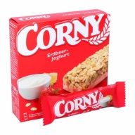 CORNY Jahodová jogurtová energetická tyčinka 6 kusov