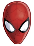 SPIDERMAN spider man papierové masky SPIDER 6 ks