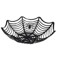 CANDY BOWL pavučina SPIDER čierny HALLOWEEN