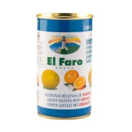 Zelené olivy plnené pomarančom 350 g EL FARO