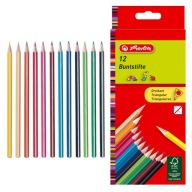 Trojuholníkové ceruzkové pastelky, 12 farieb, Herlitz