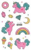Umývateľné tetovanie pre deti GLITTER UNICORNS EG034
